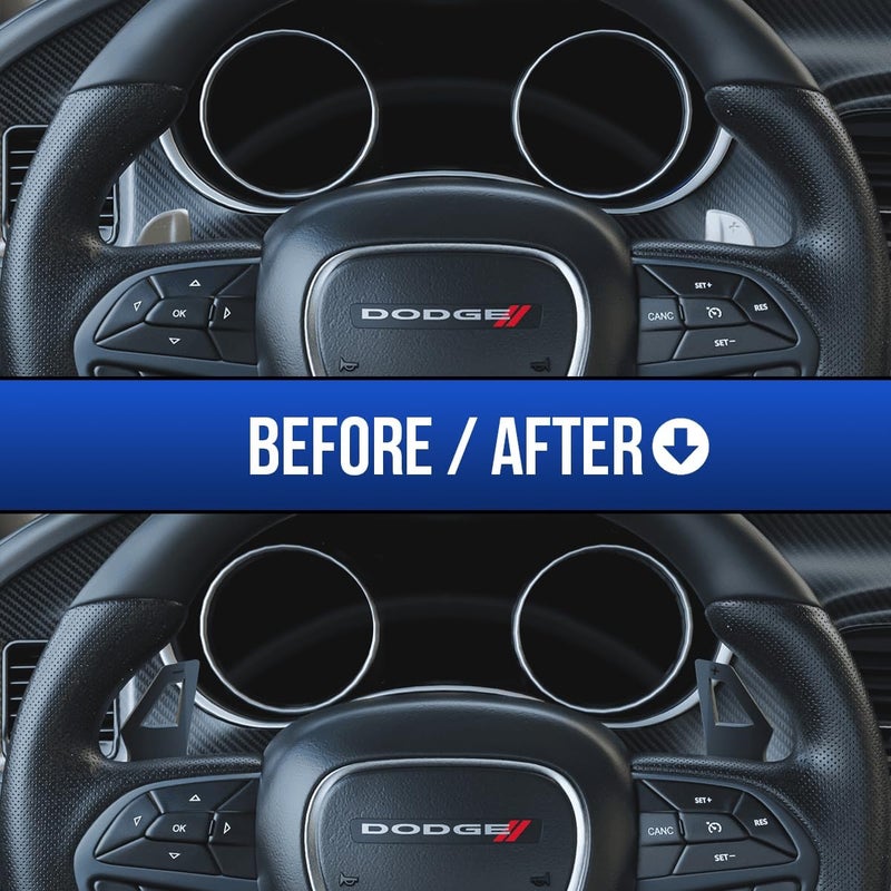 GRIDREADY Paddle Shifter Extension for 2015+ Dodge Charger Accessories, Challenger, Durango, Grand Cherokee. Interior Upgrade fits sxt, gt, rt, Daytona, scat Pack, Hellcat, hemi, 392 and SRT - Image 3